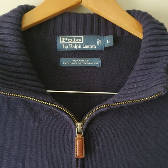 Polo 1/4 zip Sweater - Picture 3 of 4